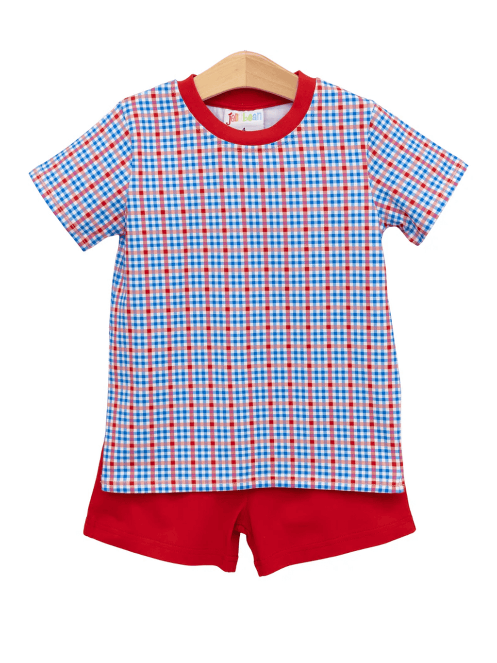 Patriotic Plaid Avery Short Set