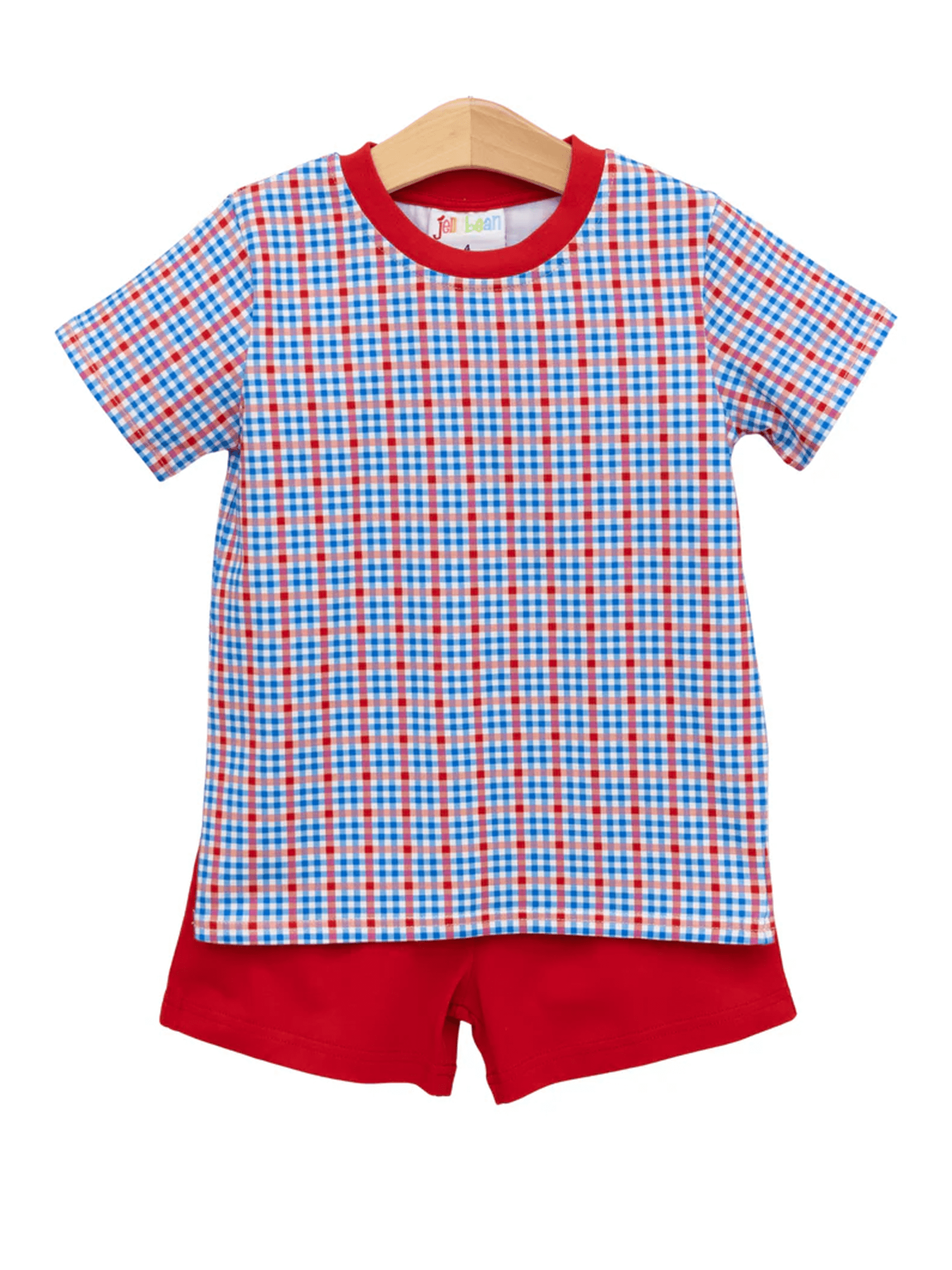 Patriotic Plaid Avery Short Set