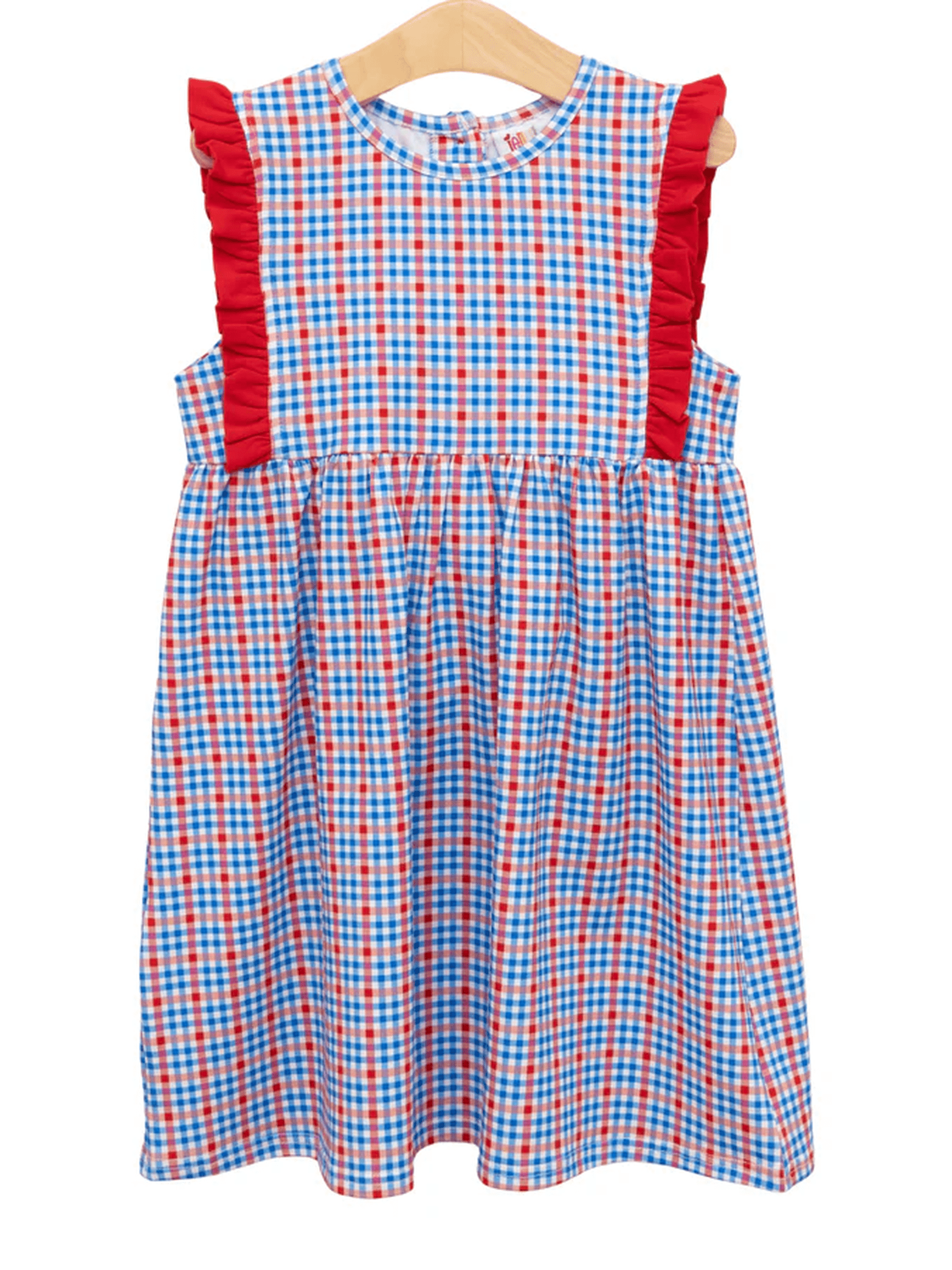 Patriotic Plaid Evie Dress