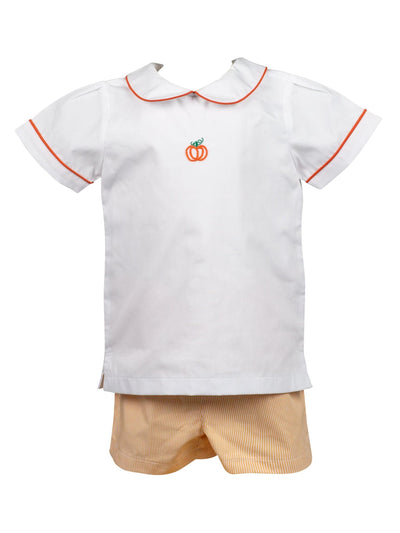 PRE-ORDER Pembroke Pumpkin Boy Short Set