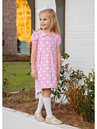 PRE-ORDER Penny Pleat Dress - Pink Pumpkins