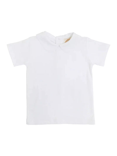 Peter Pan Collar S/S Shirt - Worth Avenue White