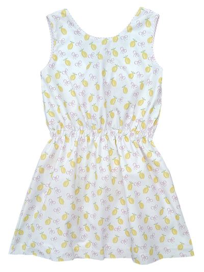 PRE-ORDER Kristin Knot Dress- Lemons