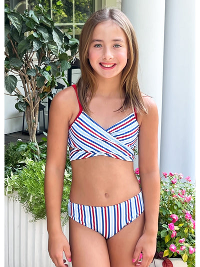 PRE-ORDER Patriotic Stripe Two Piece Swimsuit