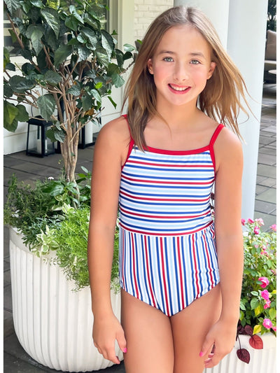 PRE-ORDER Patriotic Stripe One Piece Swimsuit