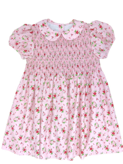 Everly Smocked Dress - Christmas Floral