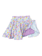PRE-ORDER Athleisure Skirt - Bright Floral