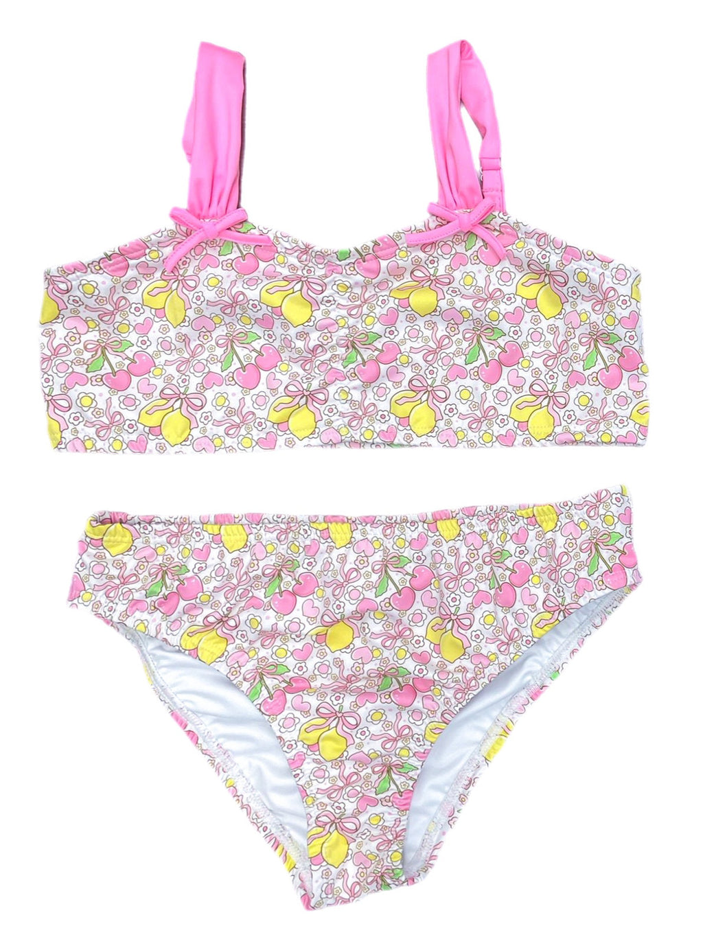 PRE-ORDER Two Piece Swimsuit - Lemons & Bows
