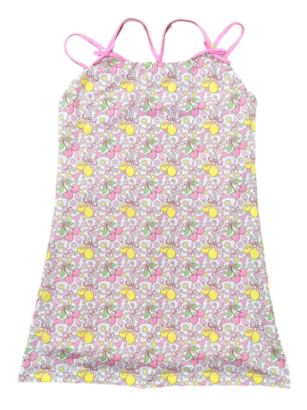 PRE-ORDER Athleisure Straight Dress - Lemon & Bows
