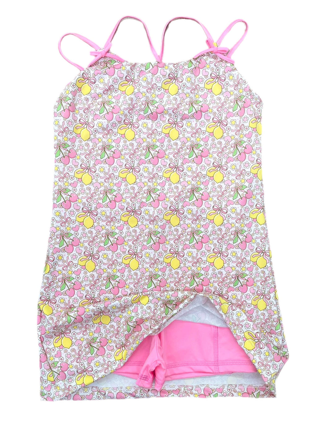 PRE-ORDER Athleisure Straight Dress - Lemon & Bows