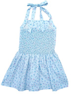 PRE-ORDER Athleisure Halter Dress - Blue Floral