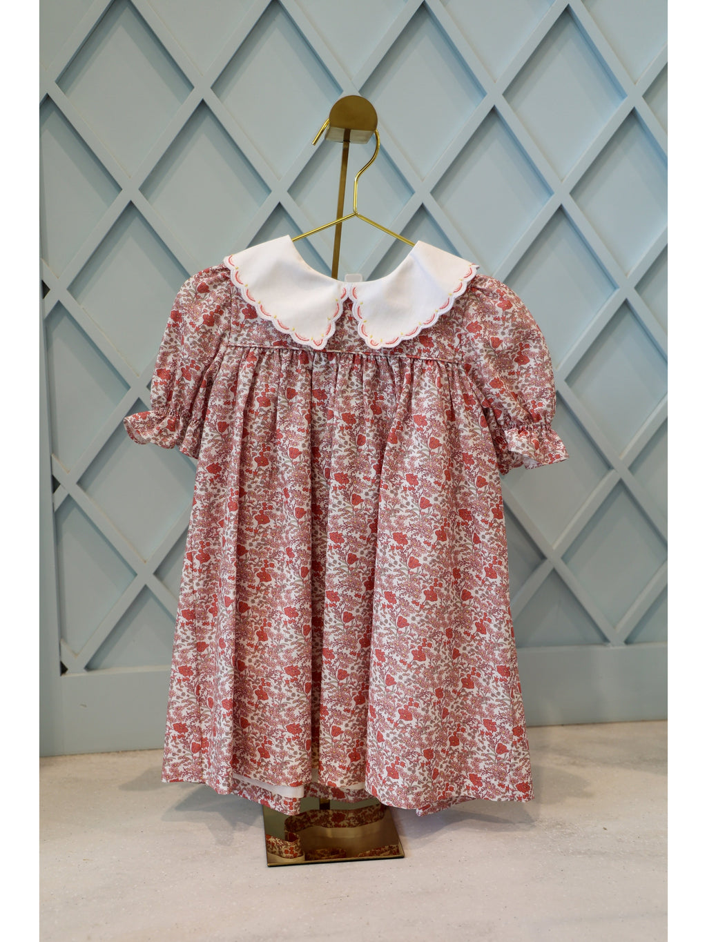 Retro Floral Pink Miller Dress