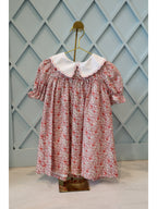 Retro Floral Pink Miller Dress