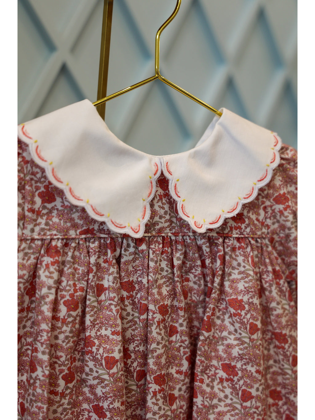 Retro Floral Pink Miller Dress