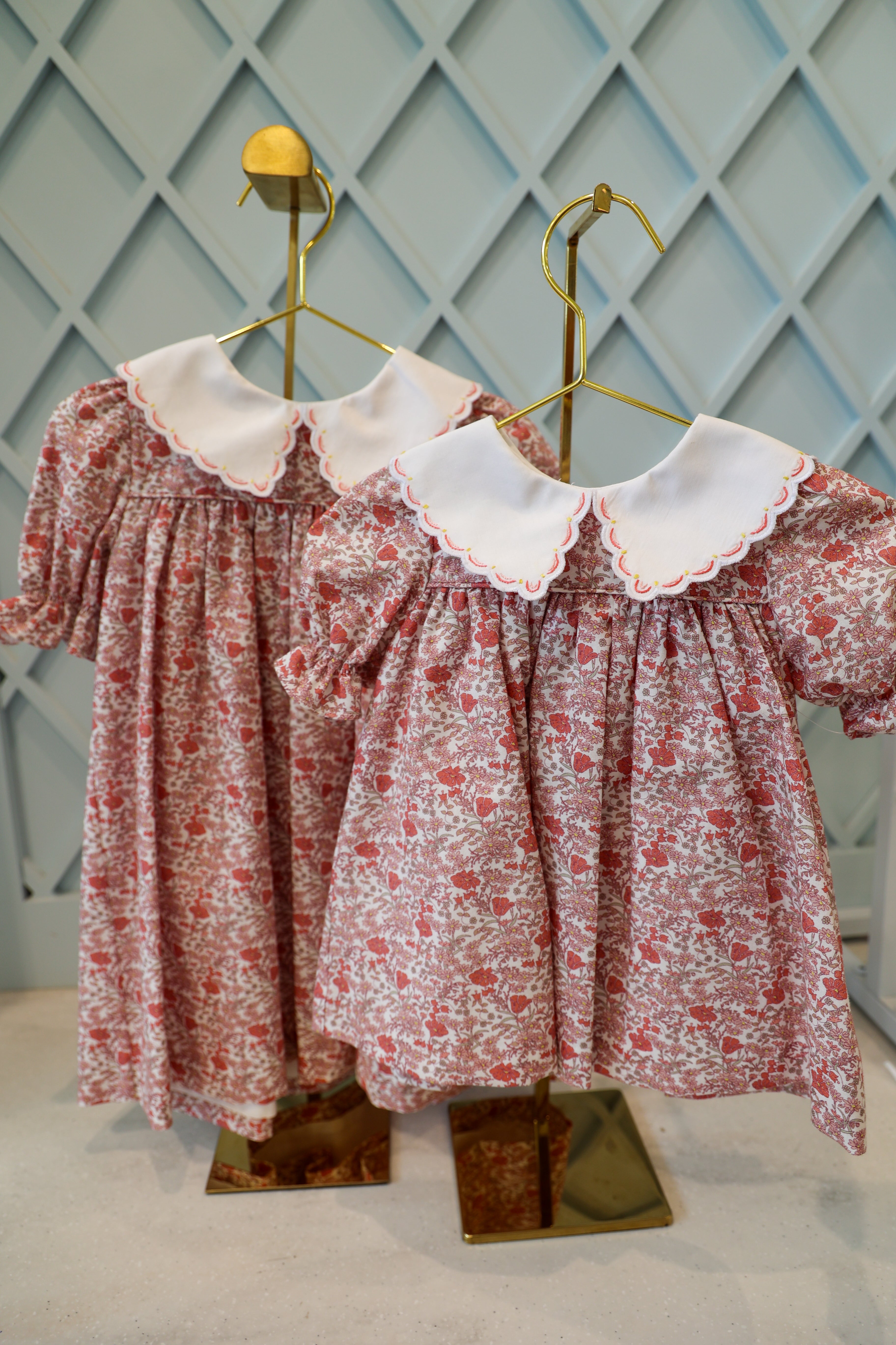 Retro Floral Pink Miller Dress