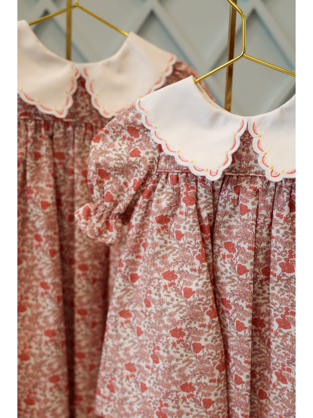 Retro Floral Pink Miller Dress