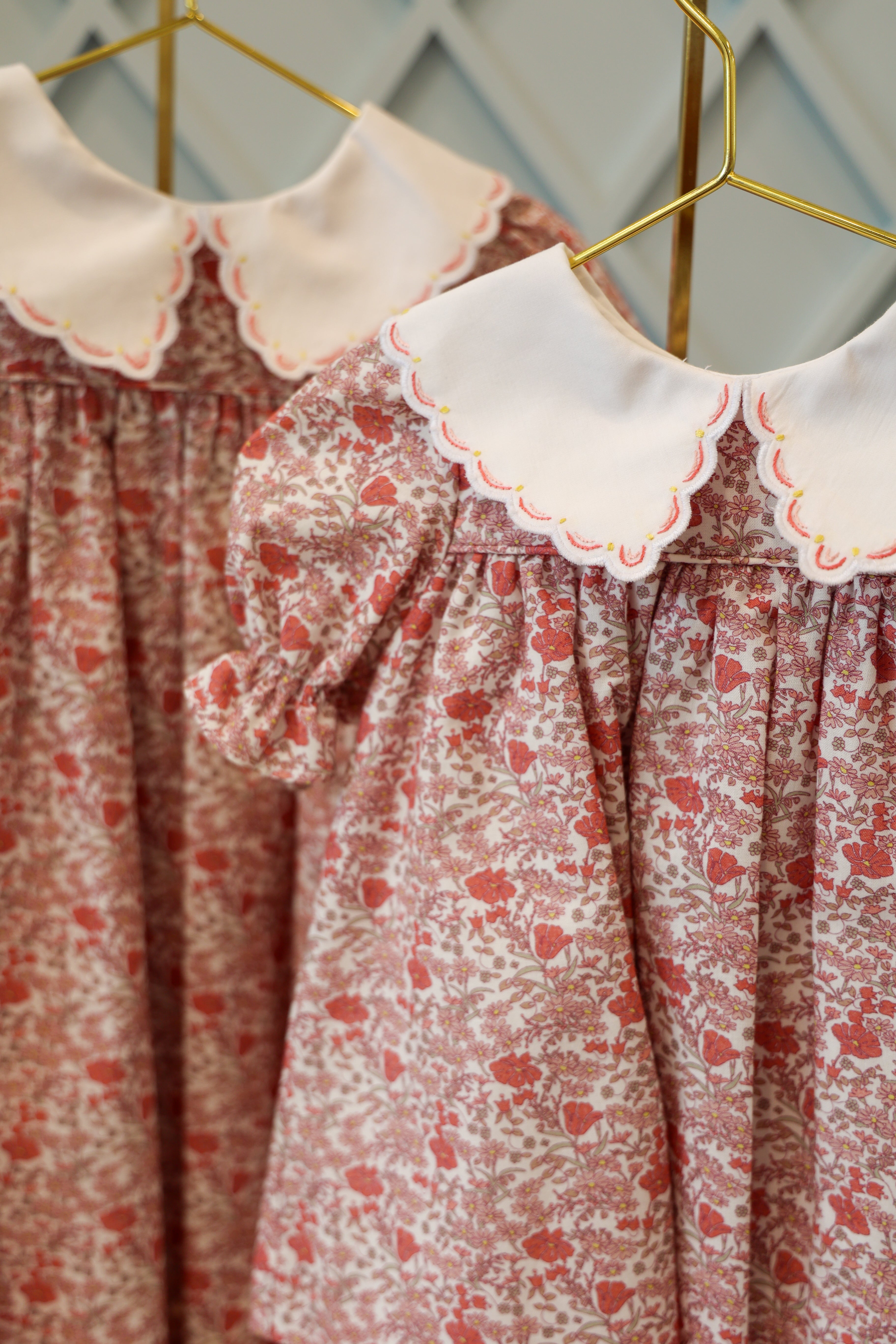 Retro Floral Pink Miller Dress