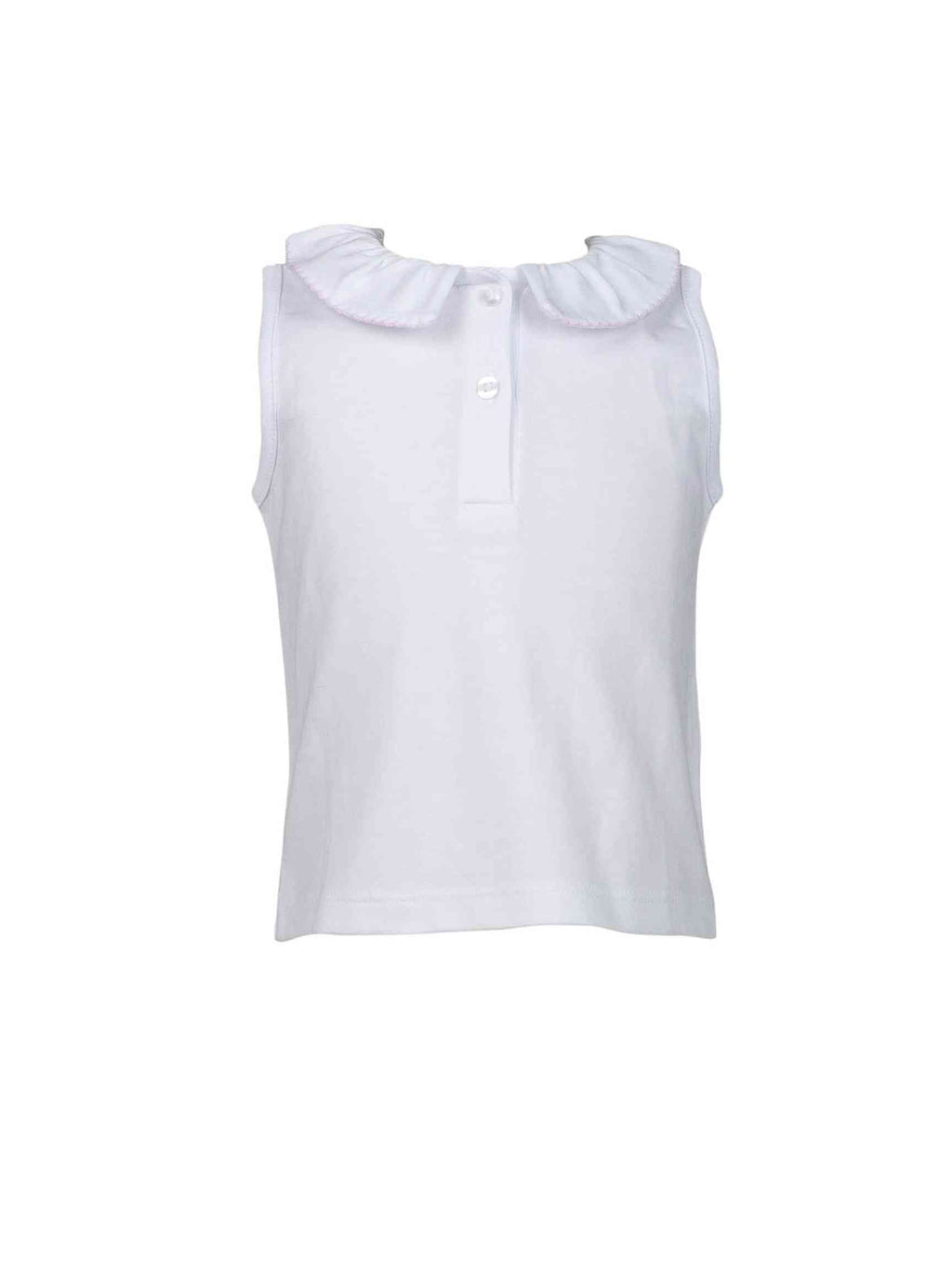 Ruffled Peter Pan Sleeveless Shirt