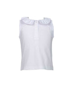 Ruffled Peter Pan Sleeveless Shirt