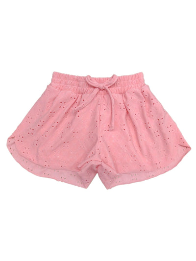 PRE-ORDER Eyelet Butterfly Shorts - Pink
