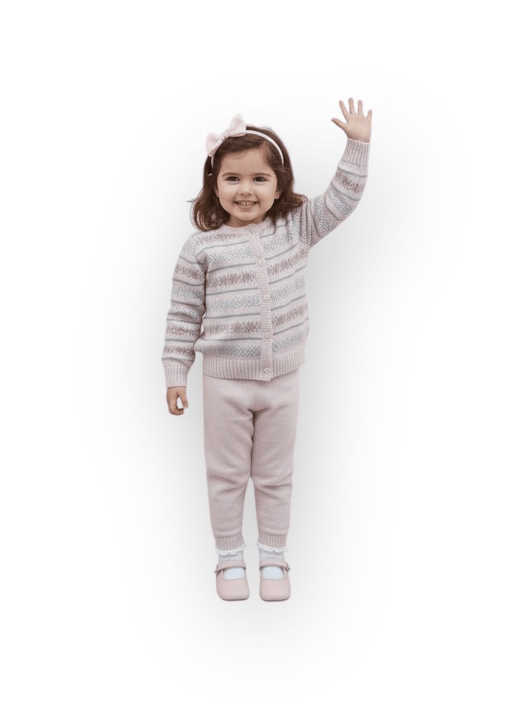 Pink Fair Isle Jogger Set
