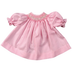 10" Doll Bishop w/opt Bonnet - Pink Gingham