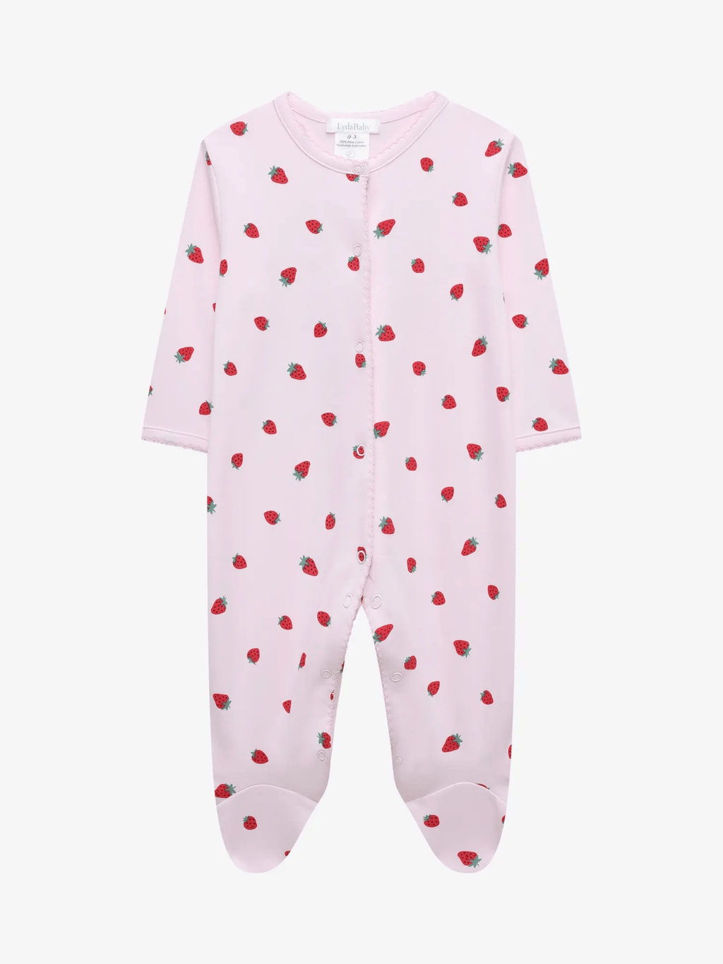 Pink Strawberries Footie