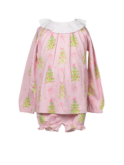 PRE-ORDER Pink Tinsel Bloomer Set