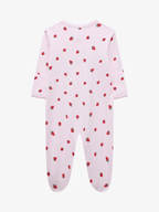 Pink Strawberries Footie