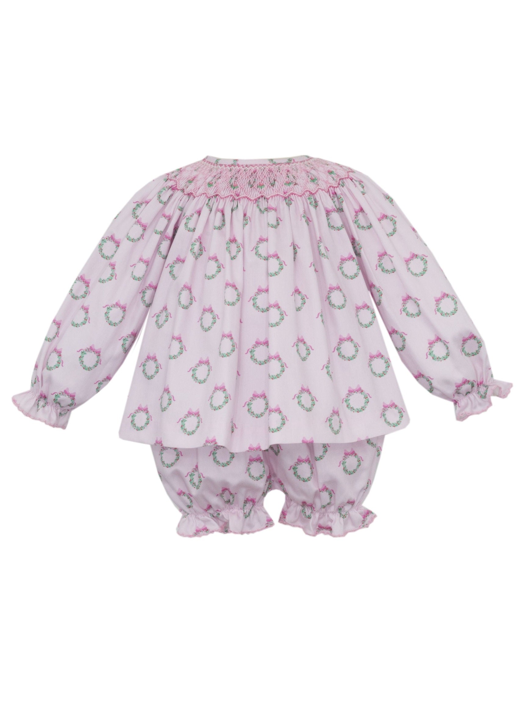 Pink Wreath Blommer Set L/S
