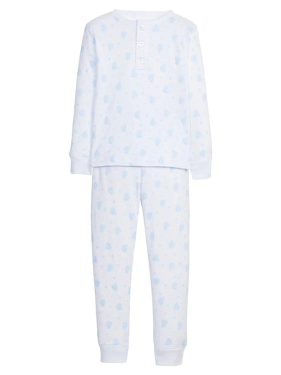 Printed Jammies - Blue Hearts