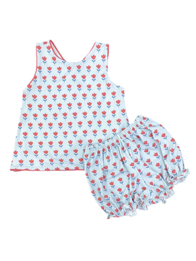 PRE-ORDER Sammy Bloomer/Banded Short Set- Tulips