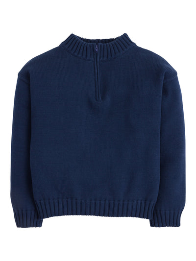 Quarter Zip Sweater - Navy