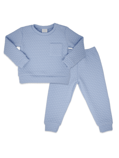 Quilted Sweatsuit - It's The Little Moments Blue
