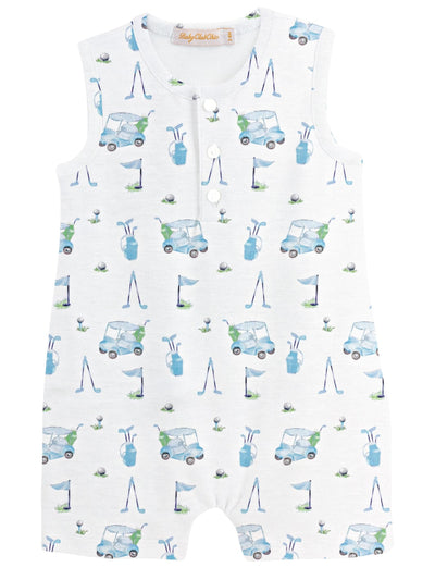 Printed Sleeveless Boy Romper