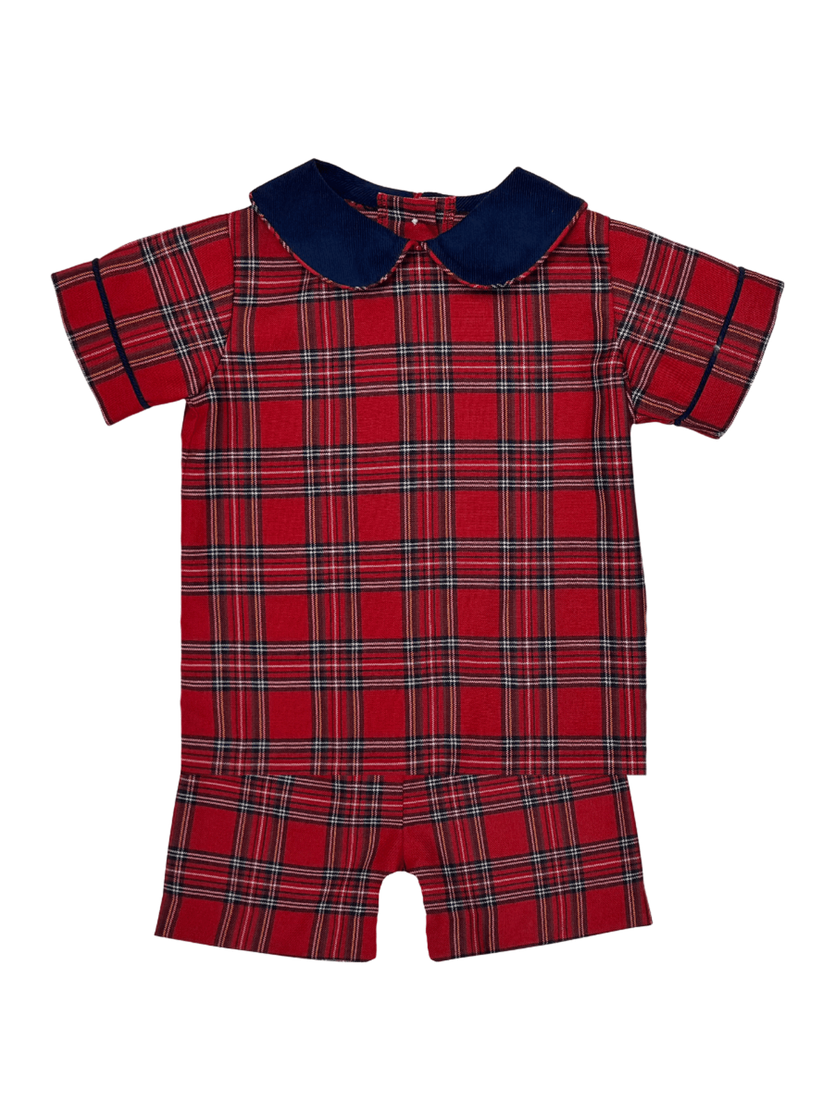 Royal Red Peter Shorts Set