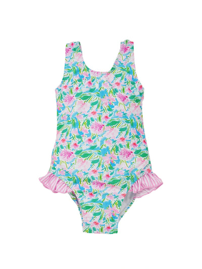 Delaney Hip Ruffle Swimsuit - Lotus and Lillies