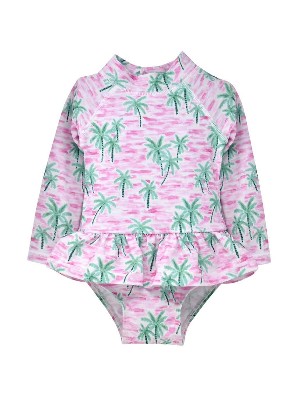 UPF 50+ Alissa Infant Ruffle Rash Guard Swimsuit