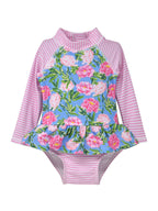UPF 50+ Alissa Infant Ruffle Rash Guard Swimsuit