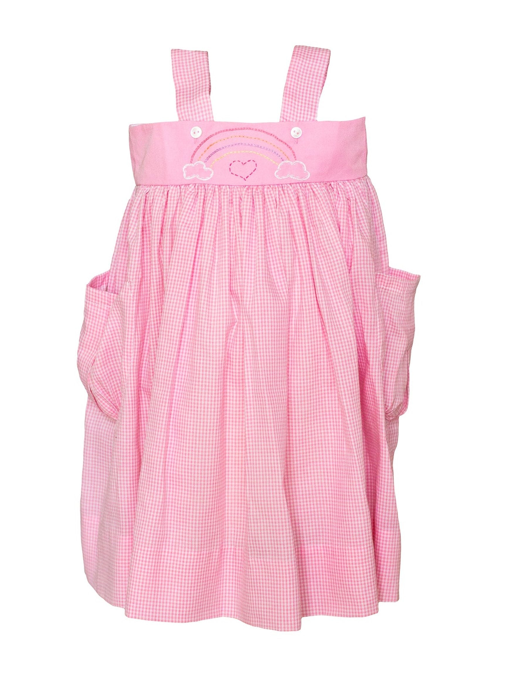 PRE-ORDER Romy Rainbow Dress - Posh Tots Children's Boutique