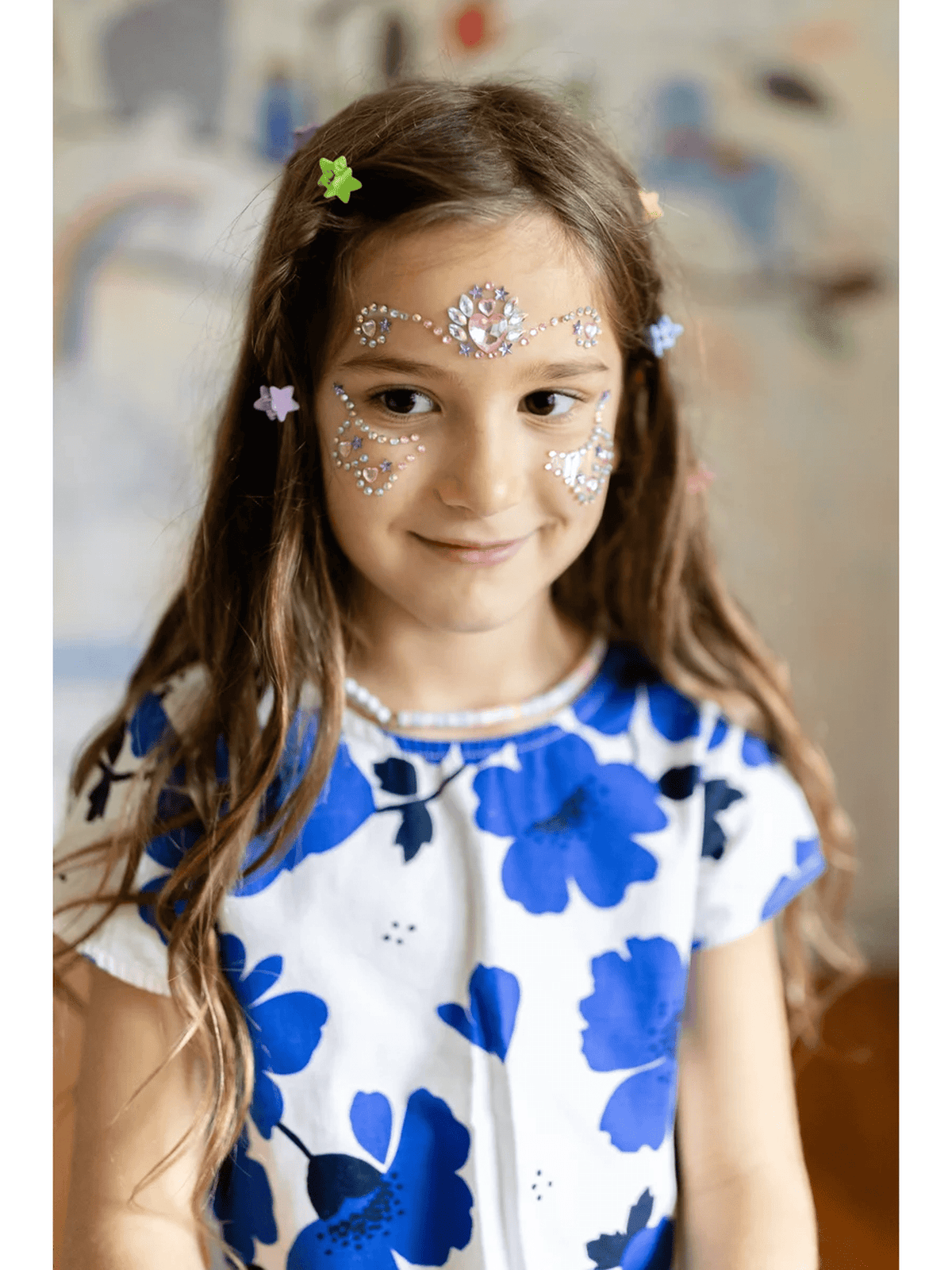 Rainbow Star Mini Hair Clips, 10pcs