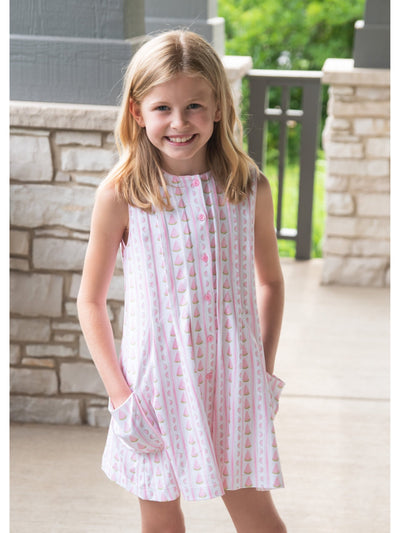 PRE-ORDER Reagan Knit Dress - One in a Melon - Posh Tots Children's Boutique