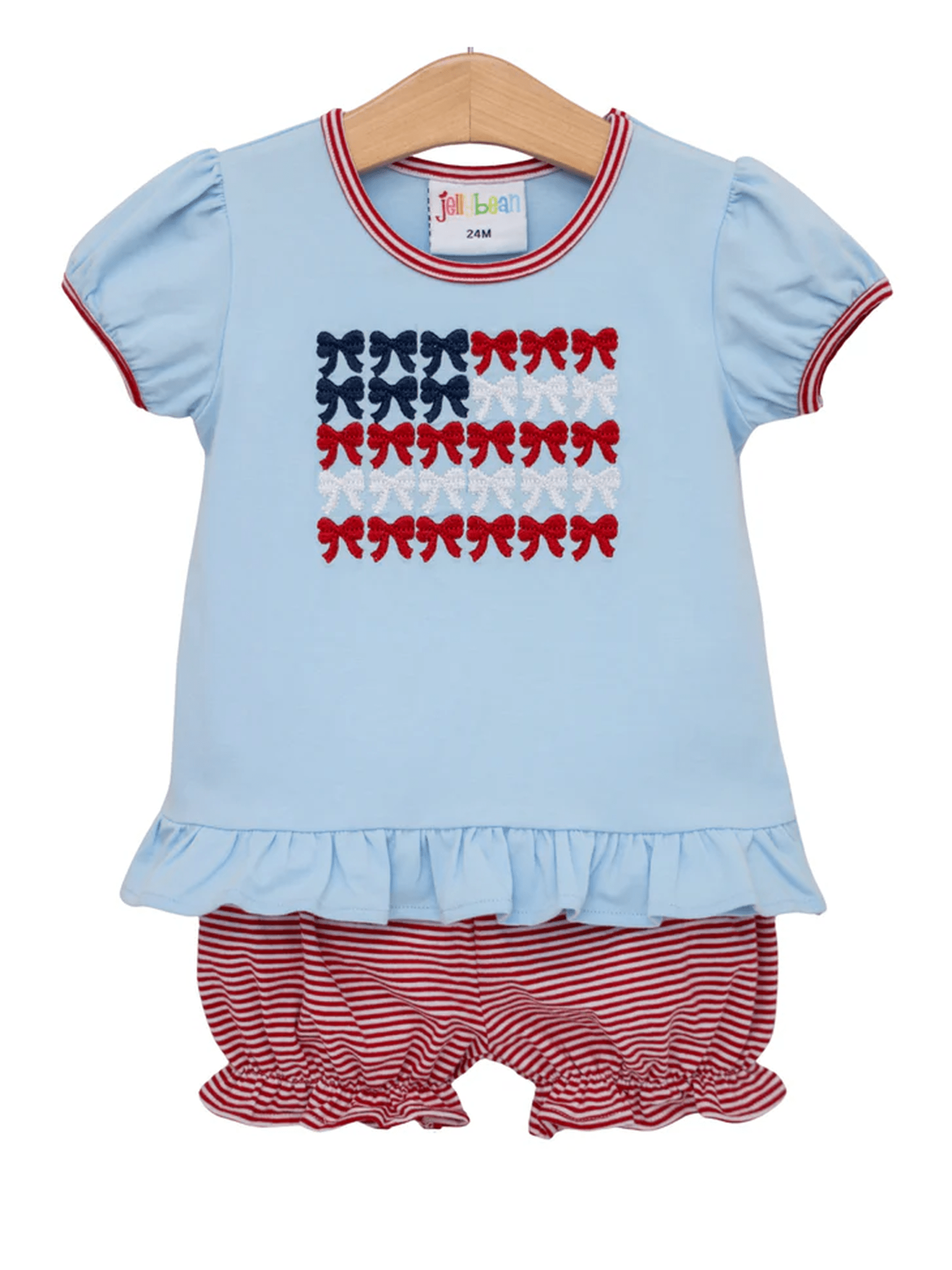 Red, White, and Bows Bloomer Set