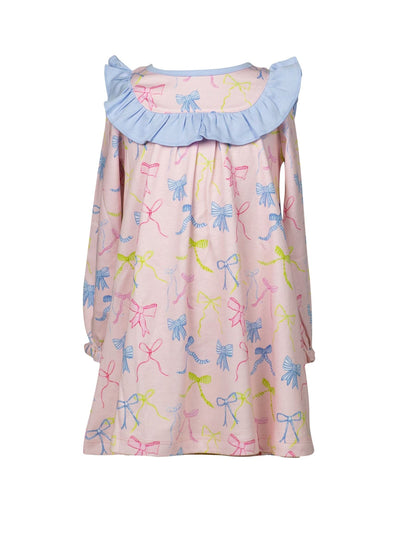 PRE-ORDER Ribbon Party L/S Ruffle Dress