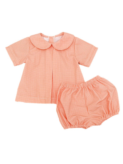 PRE-ORDER Rory Diaper Set - Orange Gingham