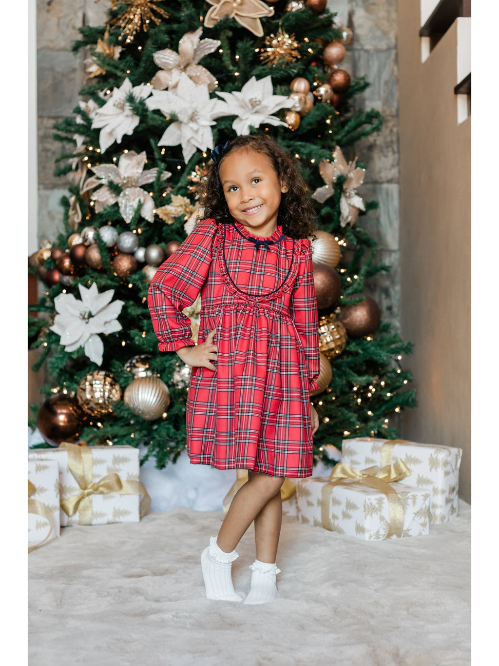 Royal Red Angie Dress Ls