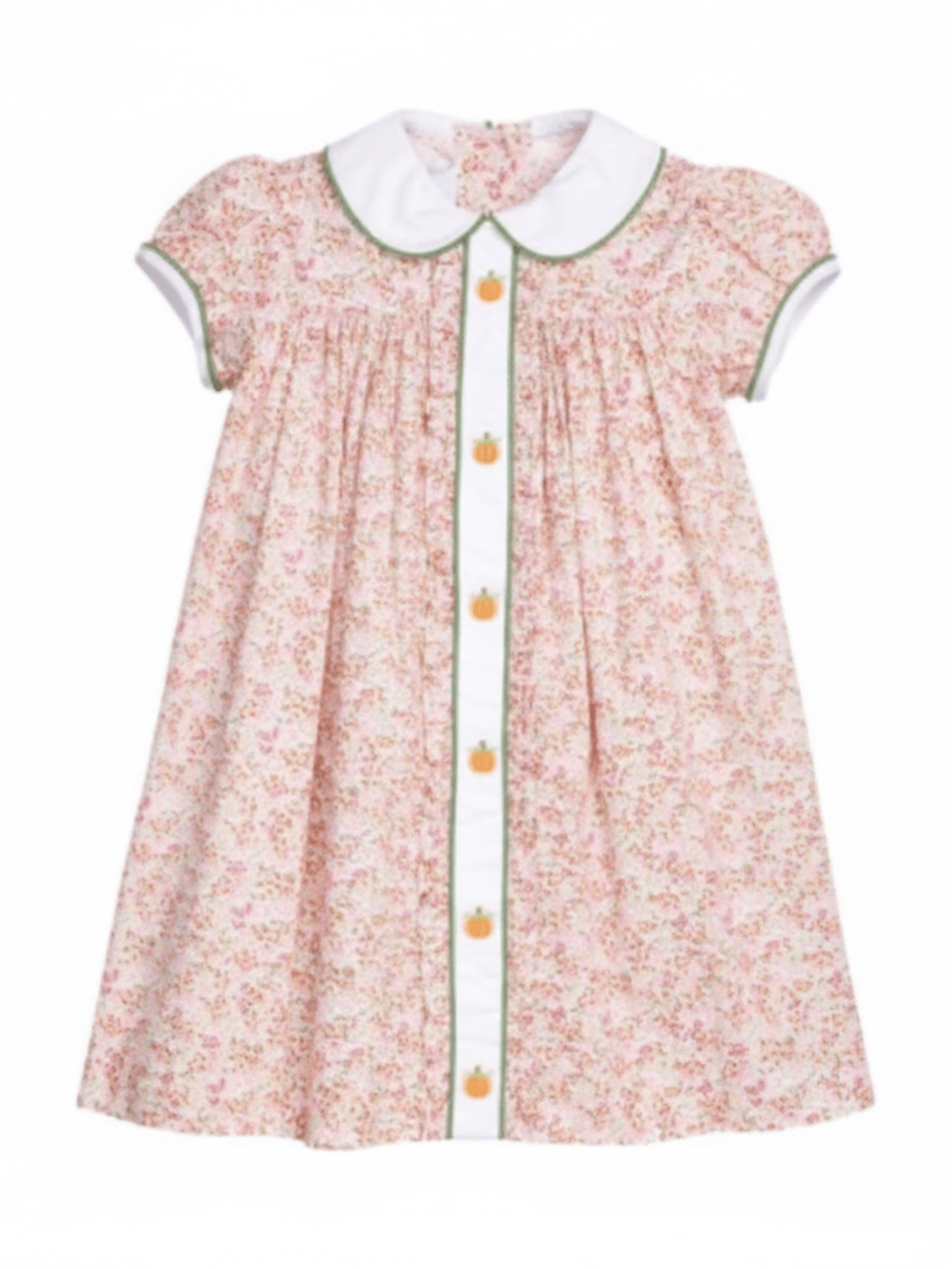 Ruffled Sally Dress - Pumpkins