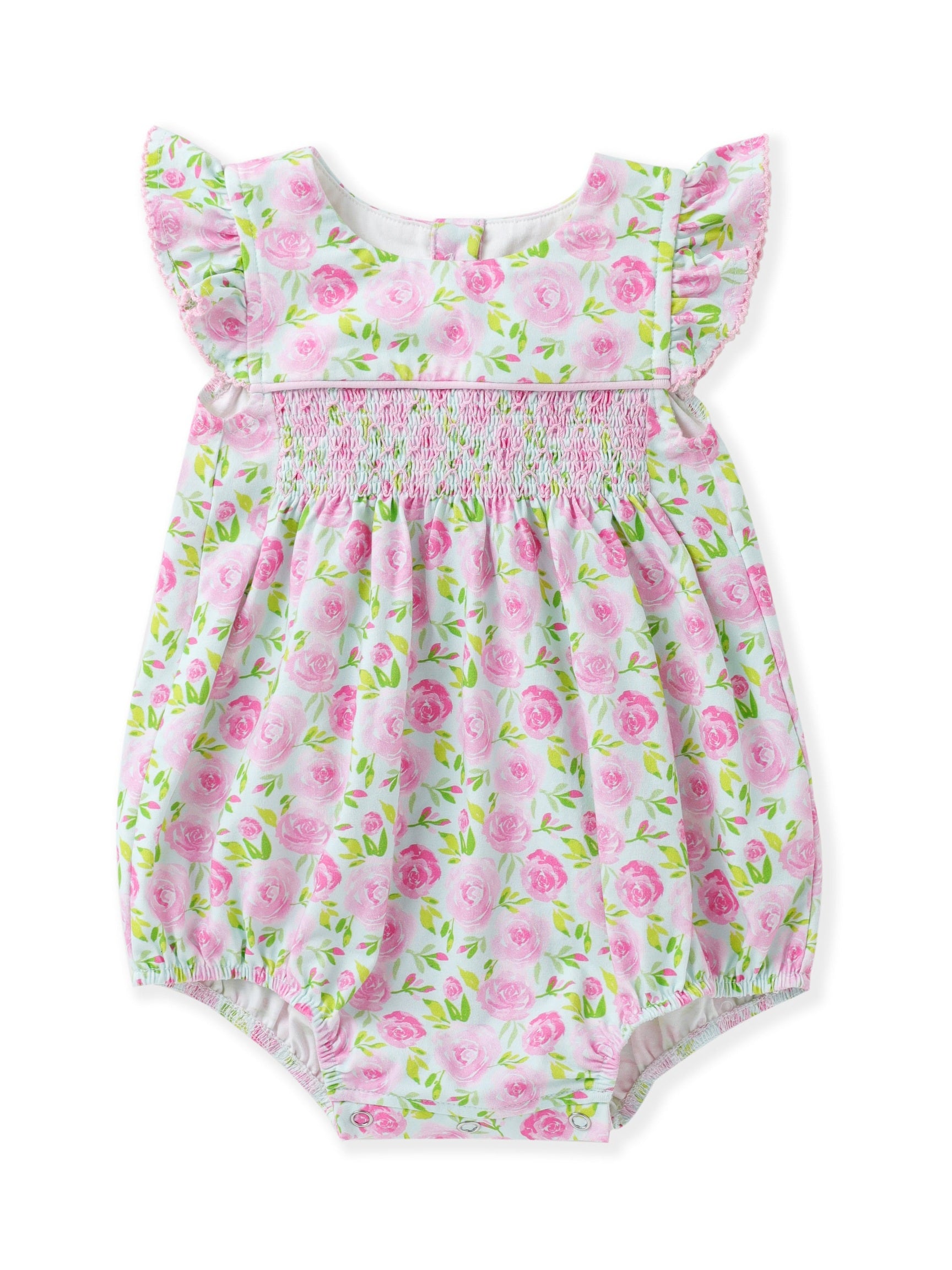 Floral Smocked Bubble