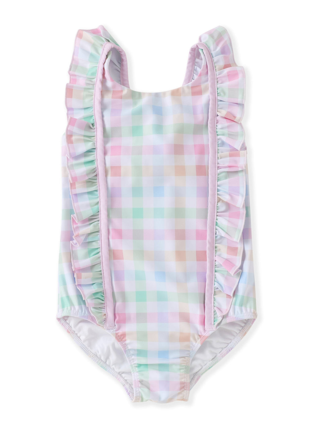 Ruffle Gingham Swimsuit