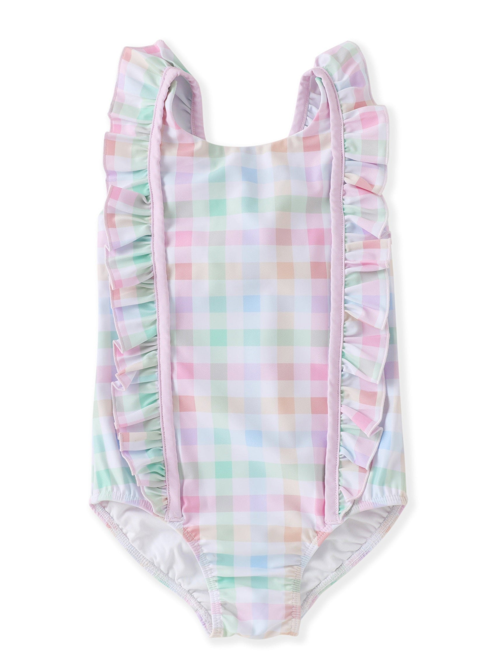 Ruffle Gingham Swimsuit
